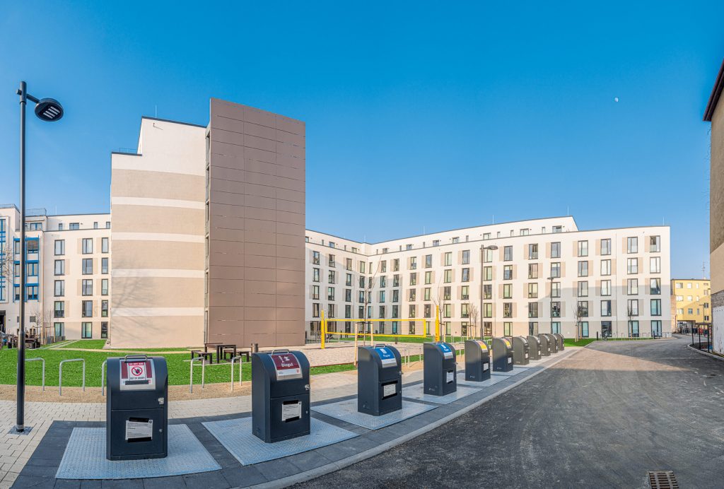 Bezahlbares Zuhause: Das fünfgeschossige Wohnheim an der Von-der-Gablentz-Straße setzt ein Zeichen auf dem hartumkämpften Berliner Immobilienmarkt und steht beispielhaft für eine innovative Bauweise.